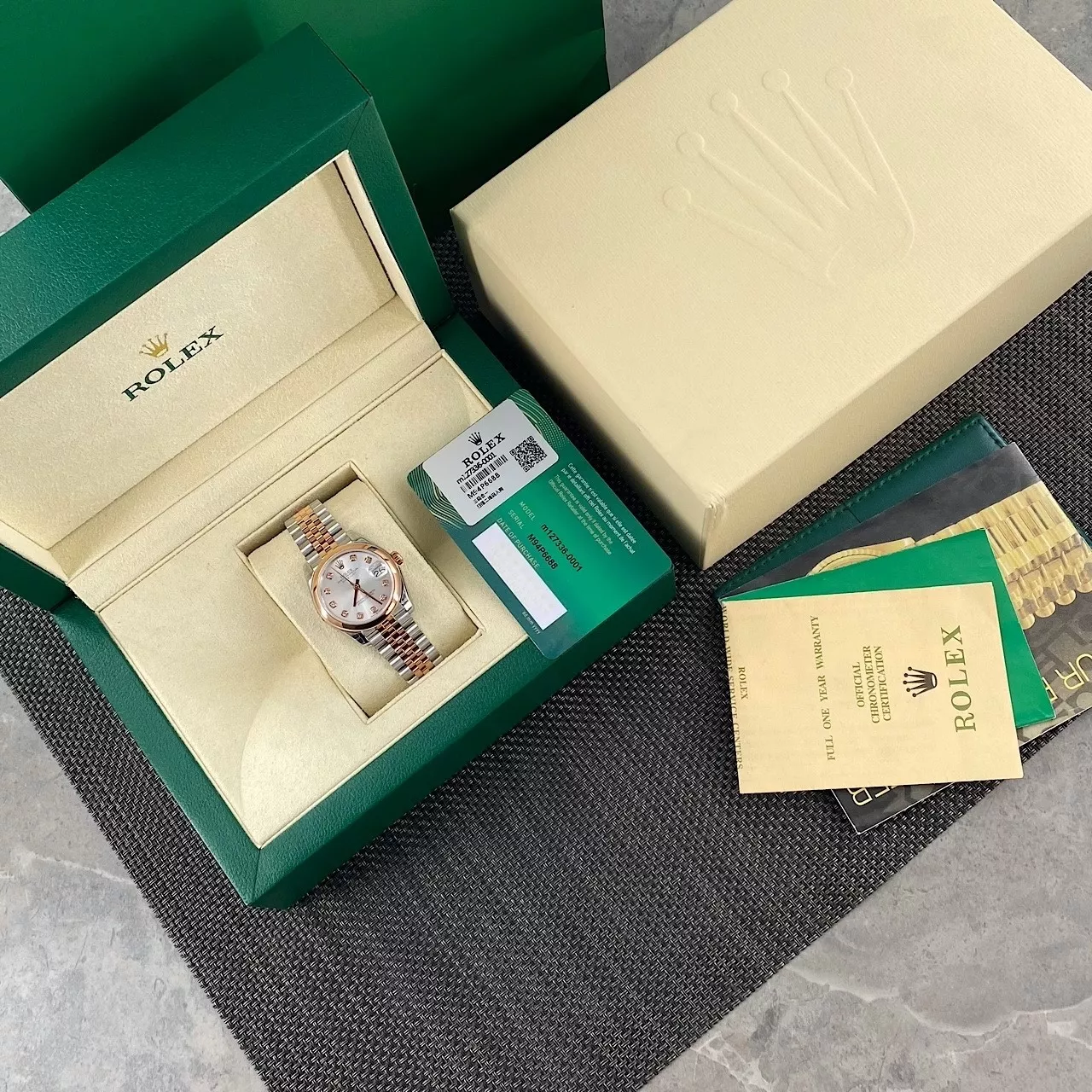 롤렉스 31mm 실버 다이얼 오이스터 브레이슬릿 기계식 손목시계 상세 이미지 2