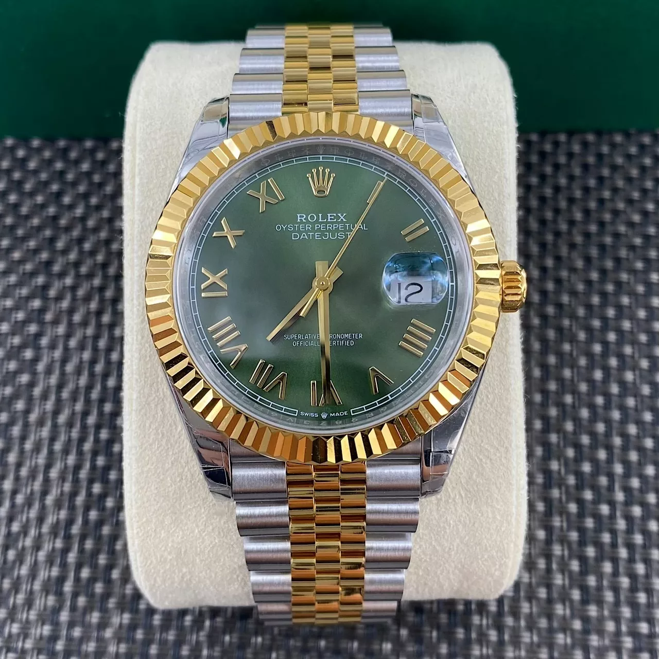 롤렉스 그린 로마 다이얼 41mm 스테인리스 메탈 시계 상세 이미지 1