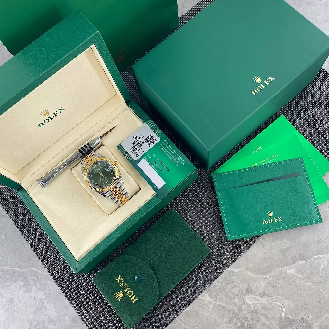 롤렉스 그린 로마 다이얼 41mm 스테인리스 메탈 시계 상세 이미지 2