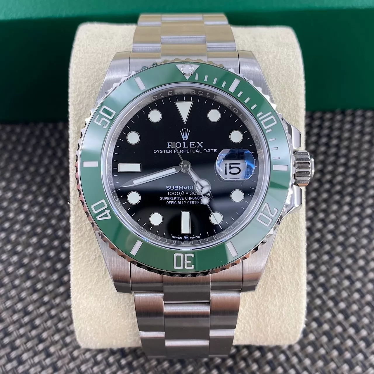 롤렉스 그린 세라믹 베젤 41mm 메탈 손목시계 상세 이미지 1