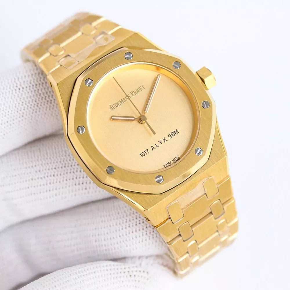오데마피게 로열 오크 37mm 스켈레톤 메탈 손목시계
