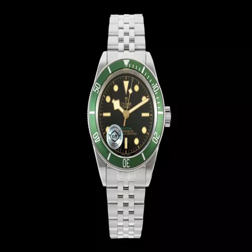 튜더 블랙 베이 41mm 단색 베젤 메탈 시계