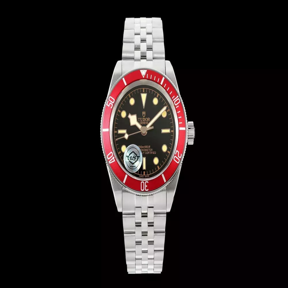 튜더 블랙 베이 41mm 모노크롬 스틸 브레이슬릿 기계식 시계