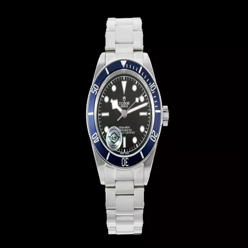 튜더 블랙 베이 41mm 스테인리스 블루 베젤 메탈 시계