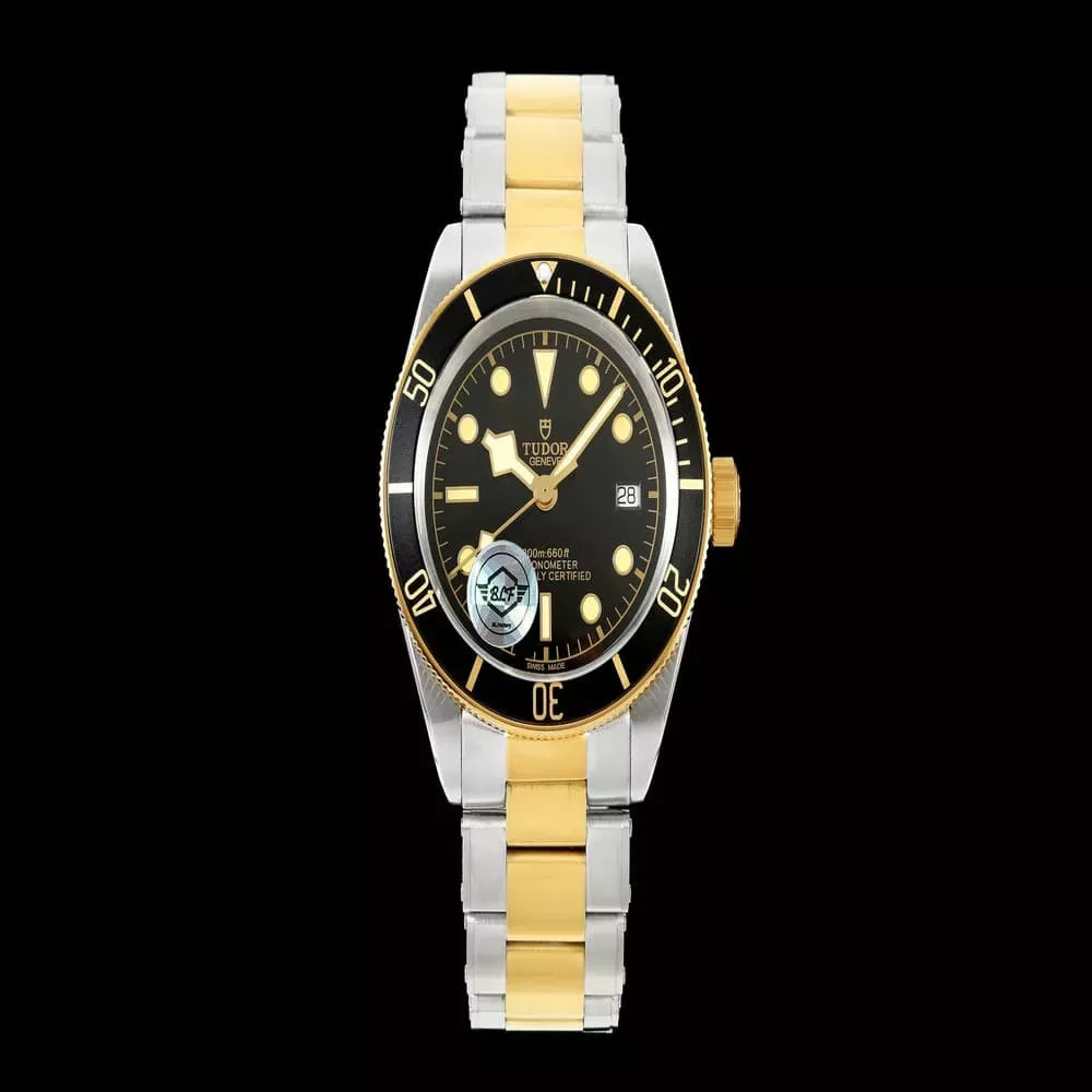 튜더 블랙 베이 41mm 블랙 다이얼 스틸 브레이슬릿 기계식 시계