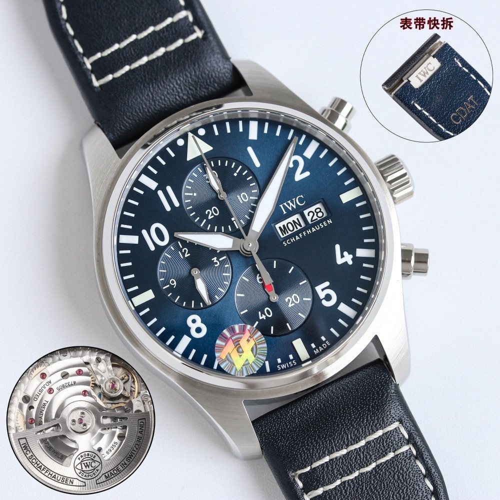 IWC샤프하우젠 파일럿 IW388108 43mm 오토매틱 크로노그래프 시계