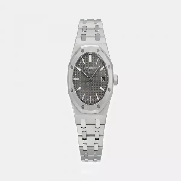 오데마피게 로열오크 15550ST 37mm 그레이 다이얼 메탈 시계