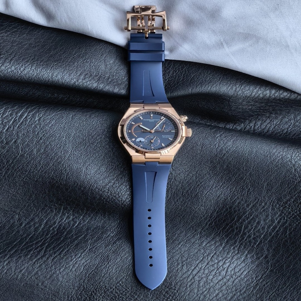 바쉐론콘스탄틴 오버시즈 47450 블루 다이얼 42mm 자동 기계식 시계