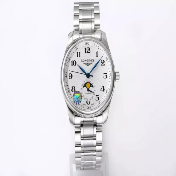 론진 마스터 컬렉션 문페이즈 40mm 오토매틱 메탈 시계