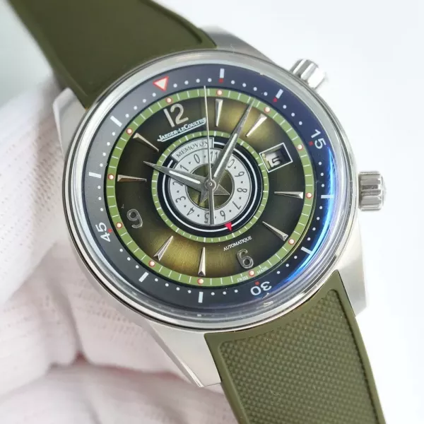 예거르쿨트르 북극성 시리즈 42mm 러버 스트랩 기계식 시계