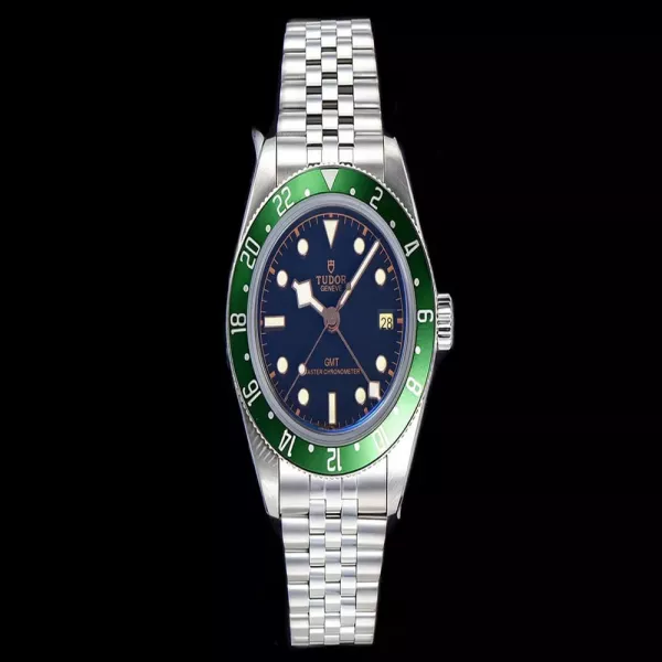 튜더 블랙 베이 1958 GMT 39mm 스테인리스 시계