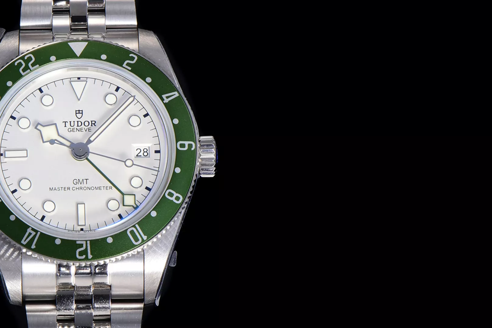 튜더 블랙베이 1958 GMT 39mm 스테인리스 스틸 시계 상세 이미지 4