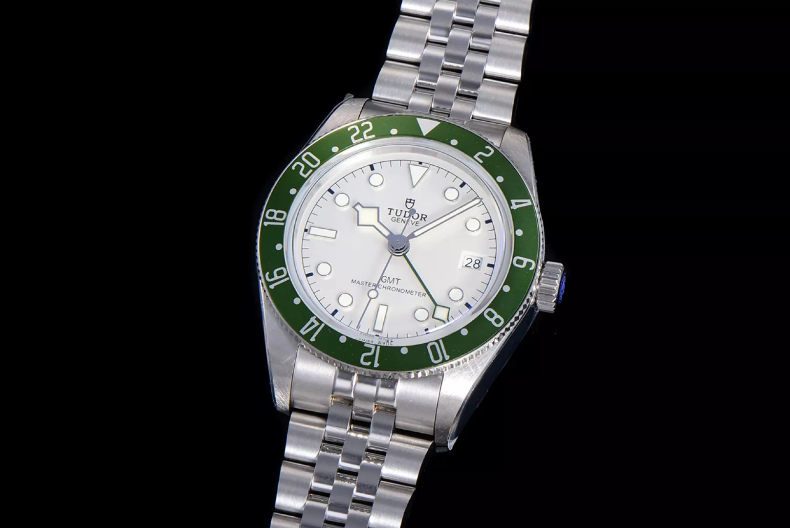 튜더 블랙베이 1958 GMT 39mm 스테인리스 스틸 시계 상세 이미지 3