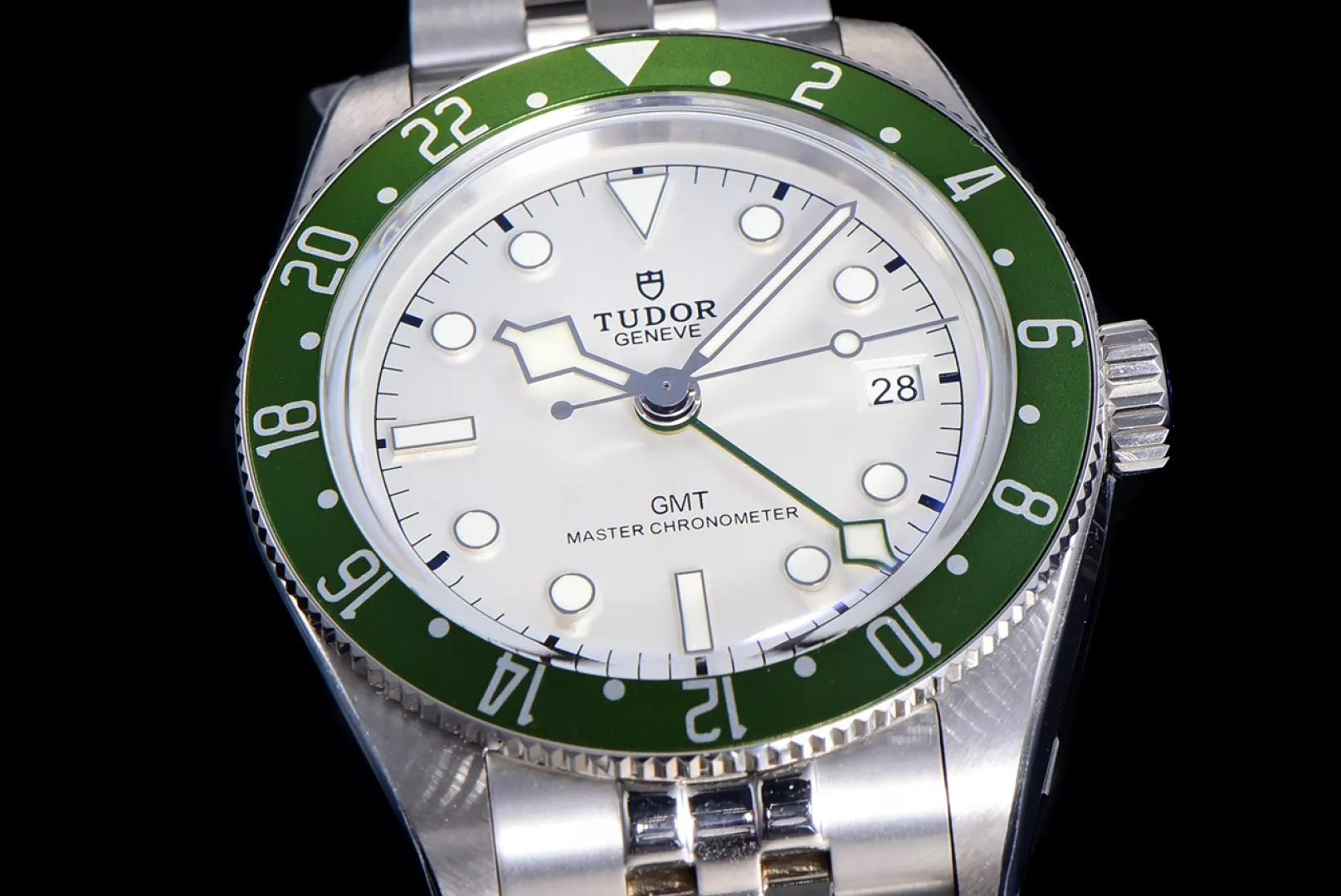 튜더 블랙베이 1958 GMT 39mm 스테인리스 스틸 시계 상세 이미지 5