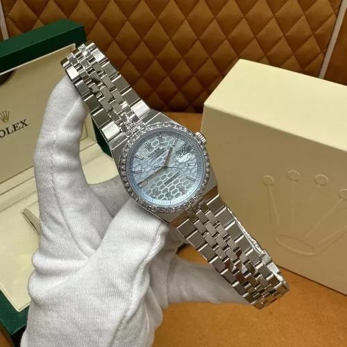 롤렉스 랜드드웰러 36mm 아이스블루 다이얼 메탈 시계