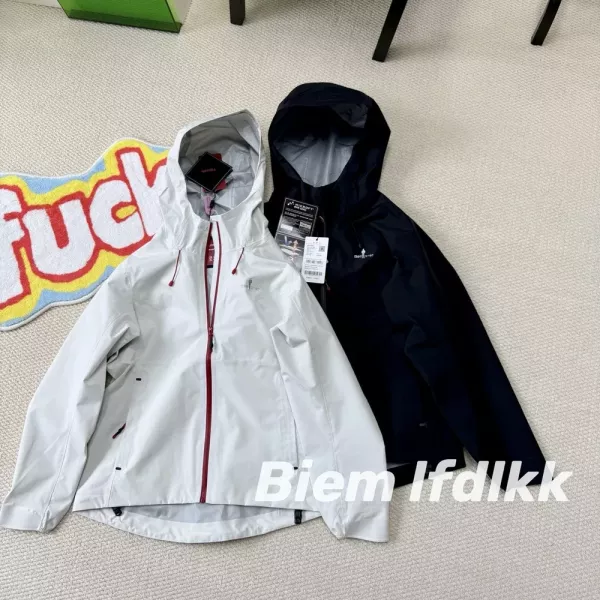 비음러펀 경량 삼중 기능 소재 배색 지퍼 후드 재킷
