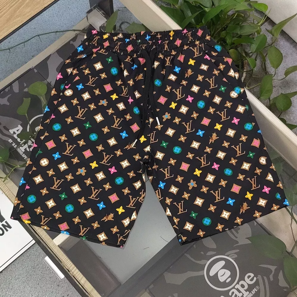 루이비통 LV 그래피티 모노그램 프린트 비치 쇼츠