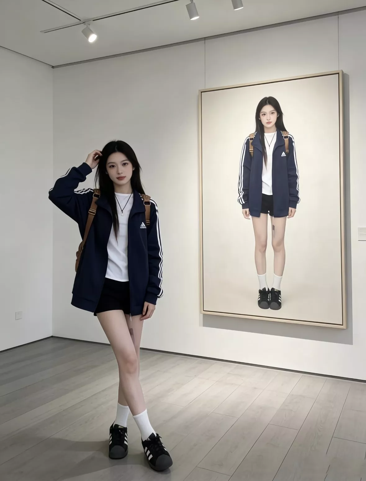 아디다스 스탠드넥 삼선 더블지퍼 재킷 상세 이미지 19