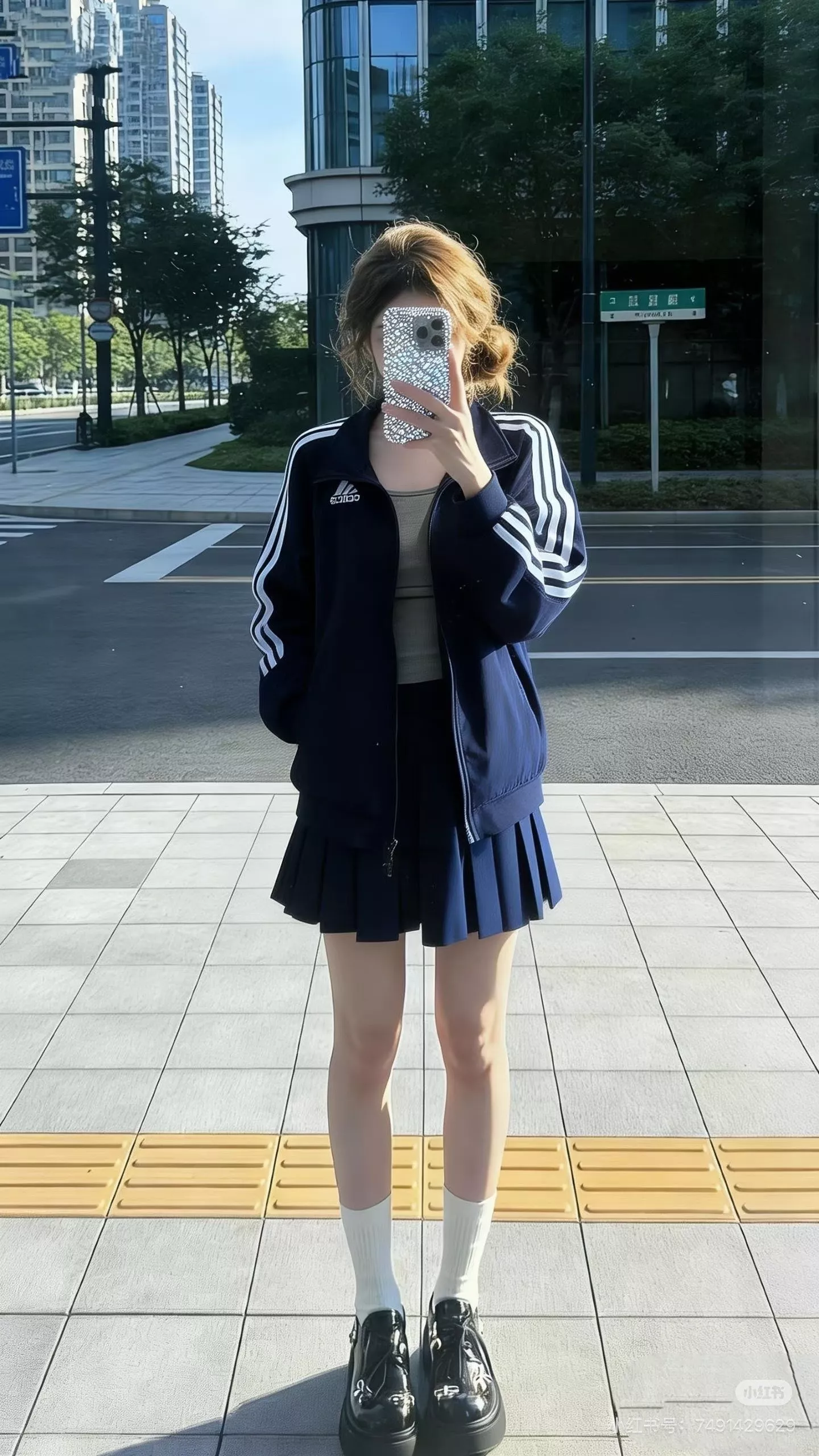 아디다스 스탠드넥 삼선 더블지퍼 재킷 상세 이미지 25