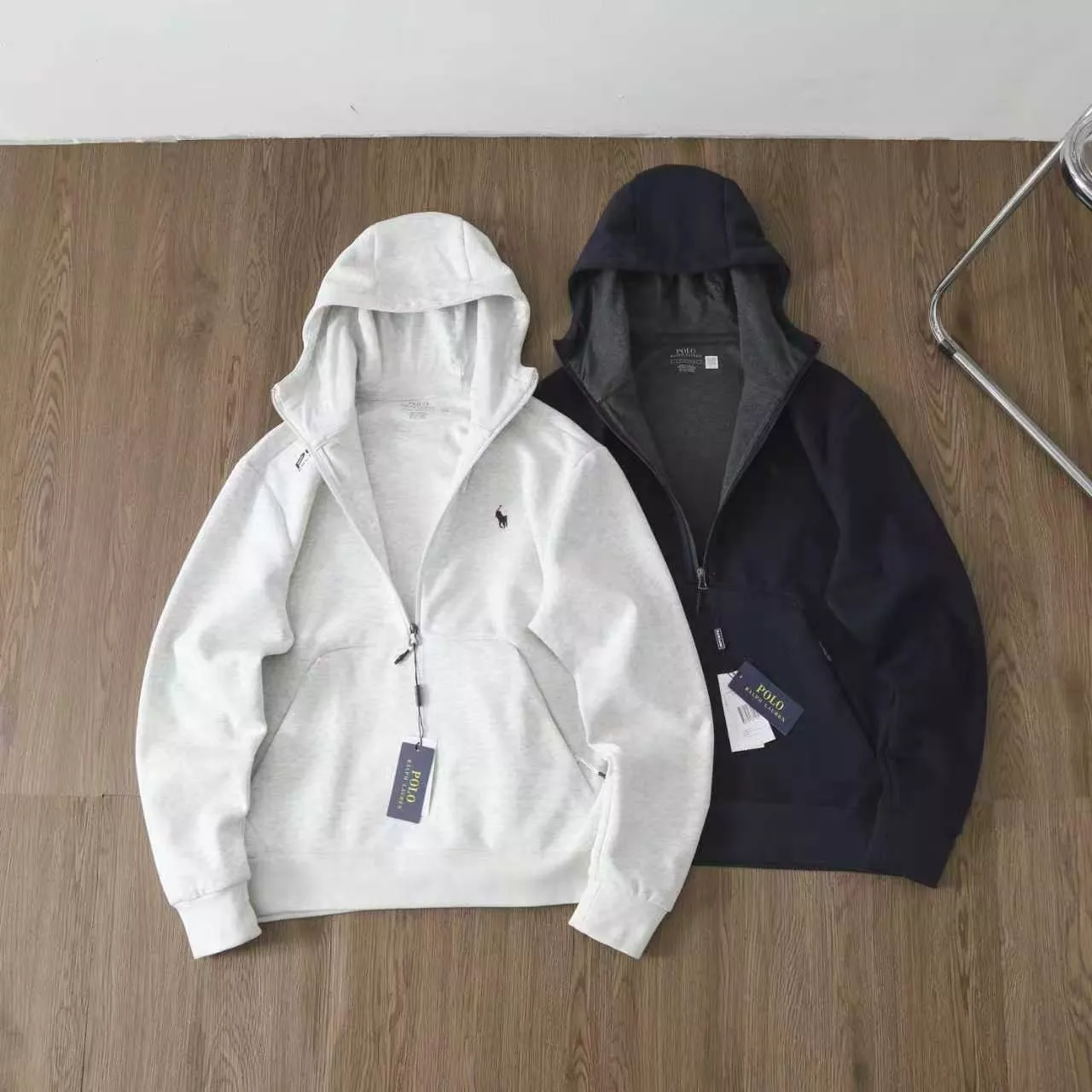 랄프로렌 반집업 로고 캥거루포켓 후드 티셔츠 상세 이미지 9