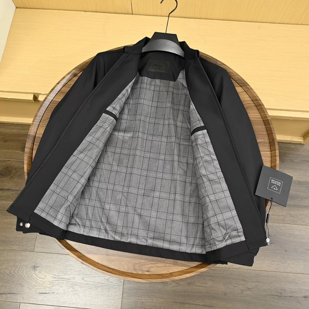 프라다 삼각 로고 경량 폴리에스터 카라 재킷 상세 이미지 9