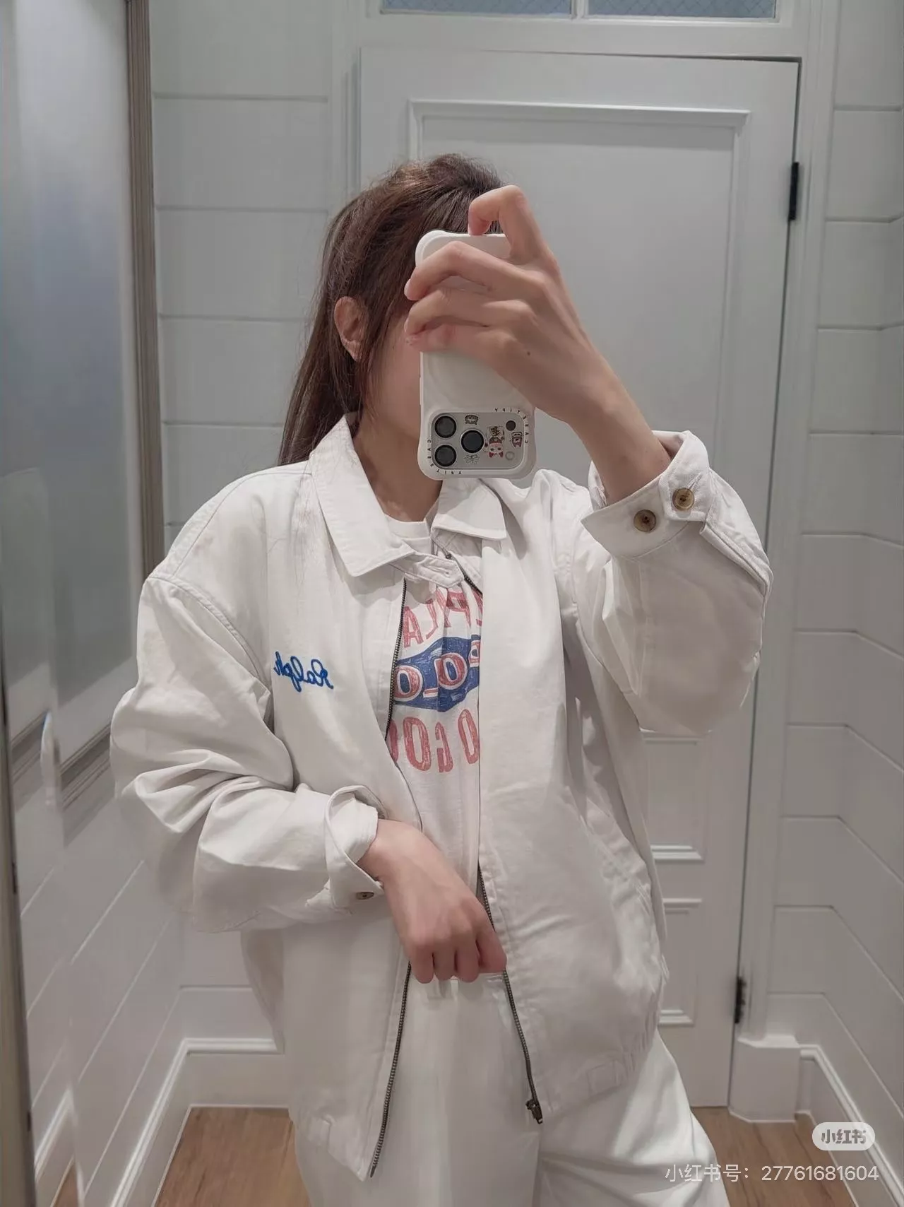 랄프로렌 베드포드 팜 자수 코튼 해링턴 재킷 상세 이미지 19