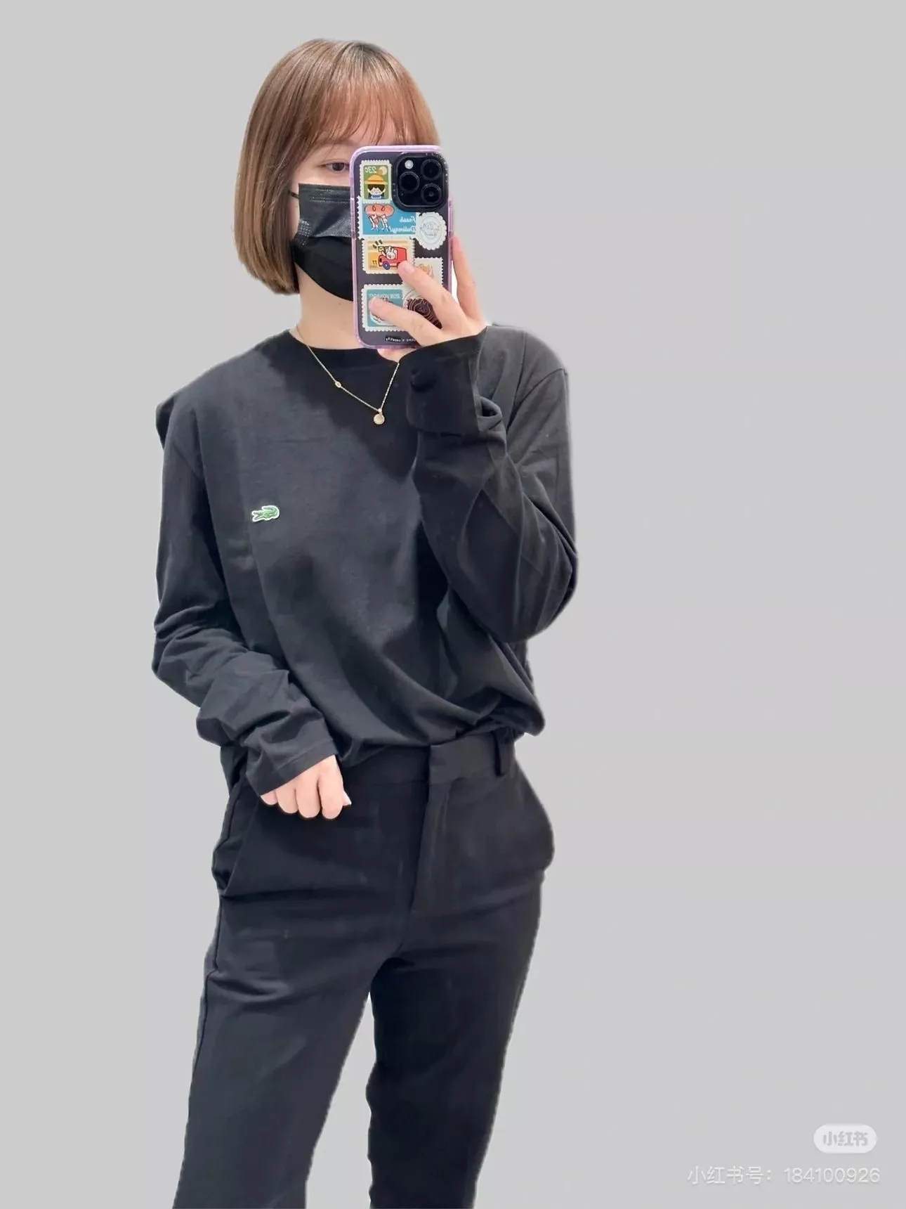 라코스테 클래식 베이직 크루넥 긴소매 티셔츠 상세 이미지 16