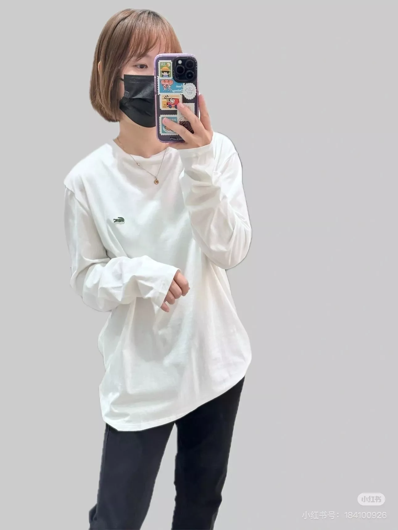 라코스테 클래식 베이직 크루넥 긴소매 티셔츠 상세 이미지 17