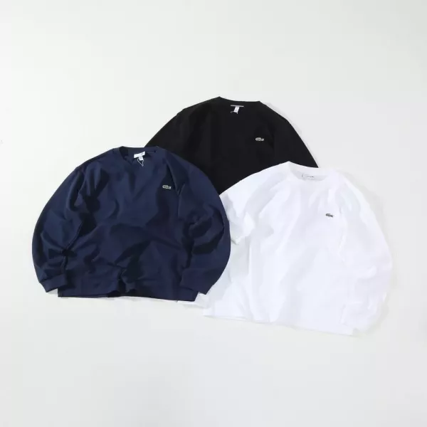 라코스테 클래식 베이직 크루넥 긴소매 티셔츠