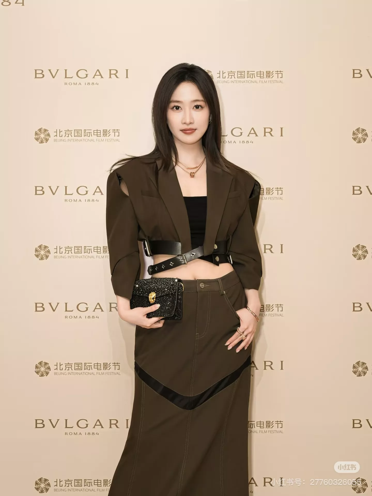 불가리 세르펜티 포에버 크리스탈 스웨이드 미니 크로스백 상세 이미지 27