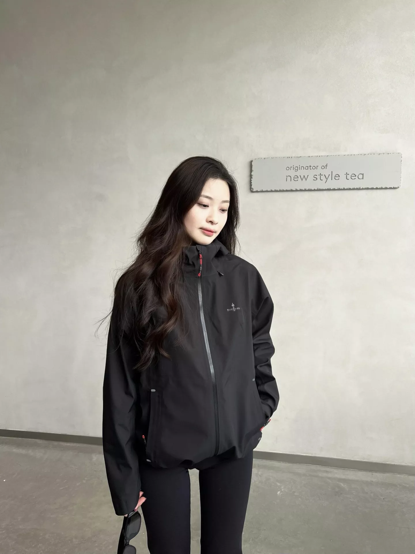 비음러펀 골프 라인 배색 후드 방풍 재킷 상세 이미지 25