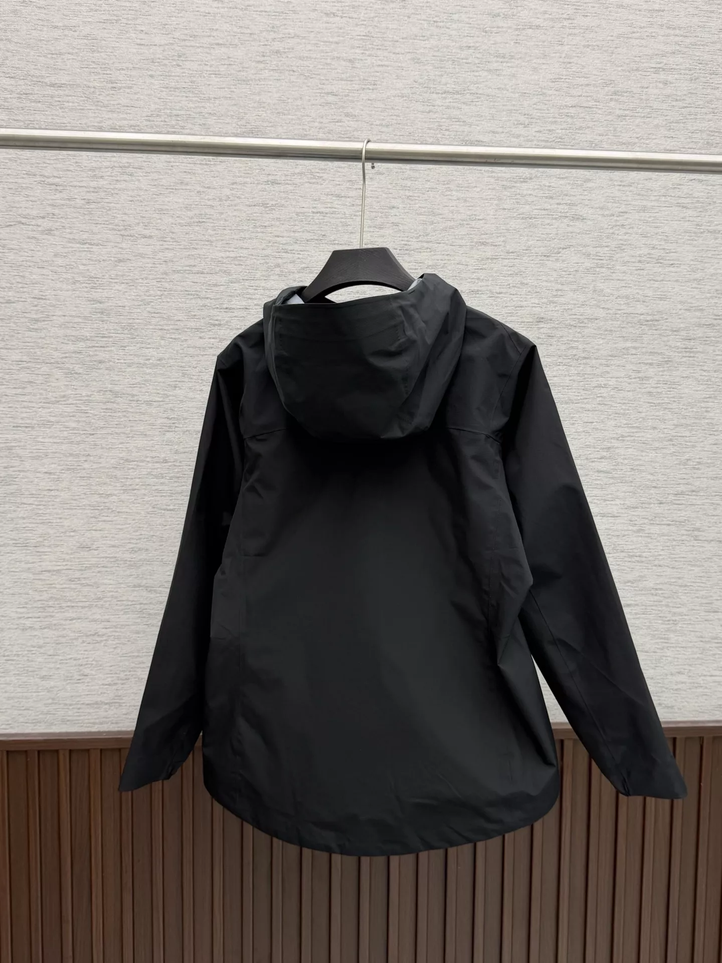비음러펀 골프 라인 배색 후드 방풍 재킷 상세 이미지 5