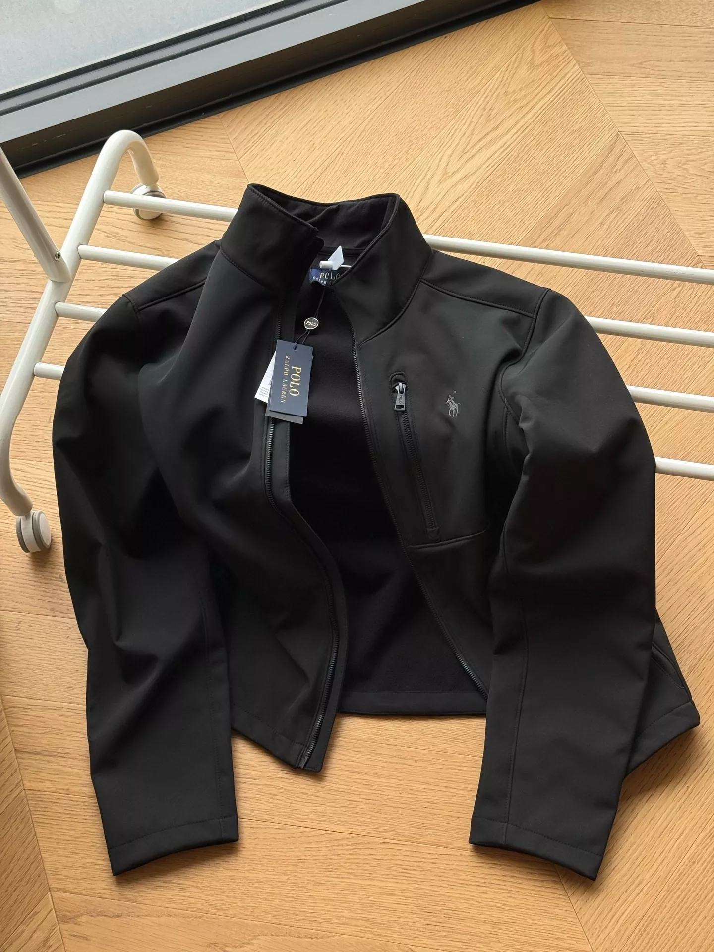 랄프로렌 소프트쉘 플리스 안감 스탠드 칼라 집업 재킷 상세 이미지 6