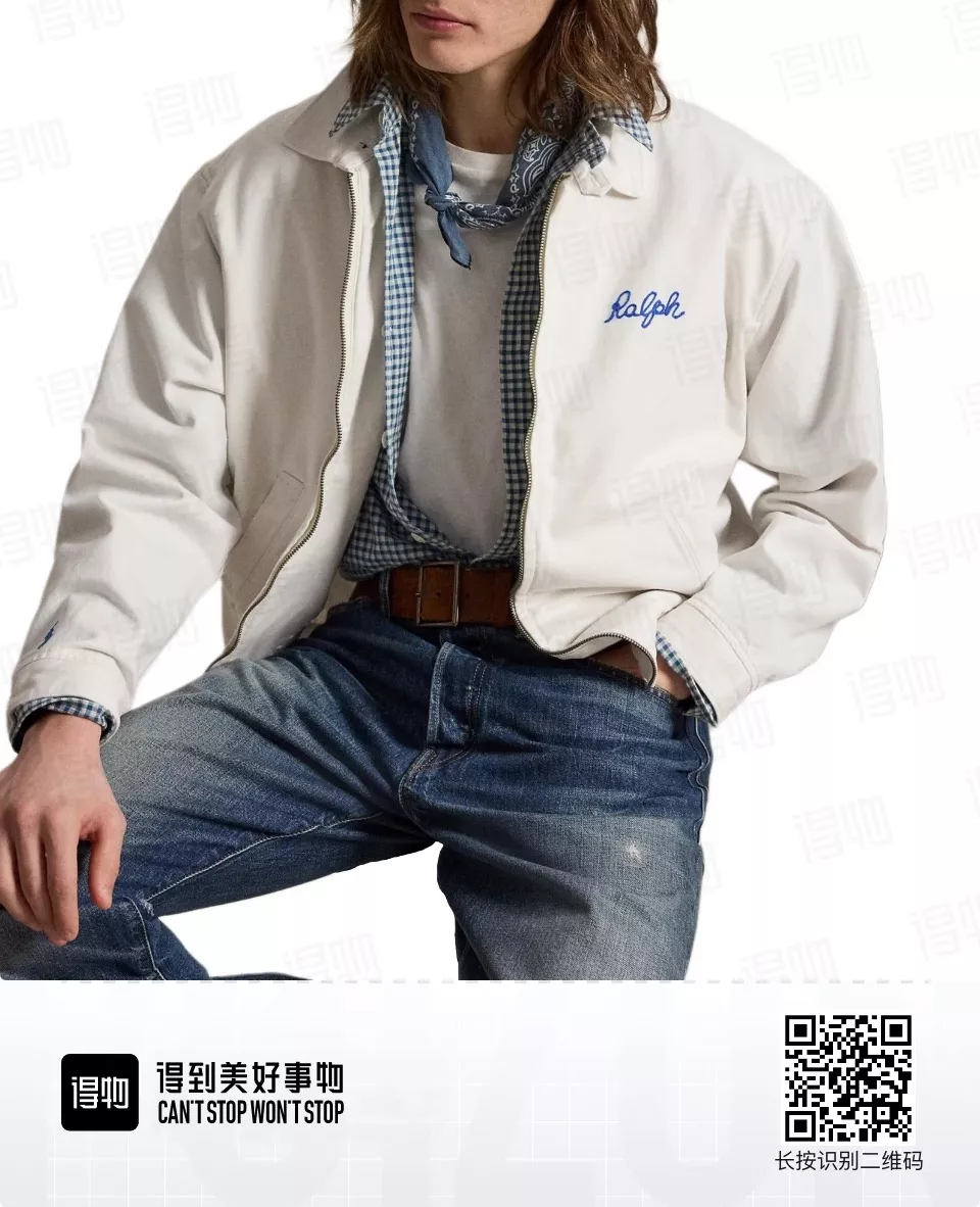 랄프로렌 빈티지 팜 테마 자수 코튼 버튼 재킷 상세 이미지 35
