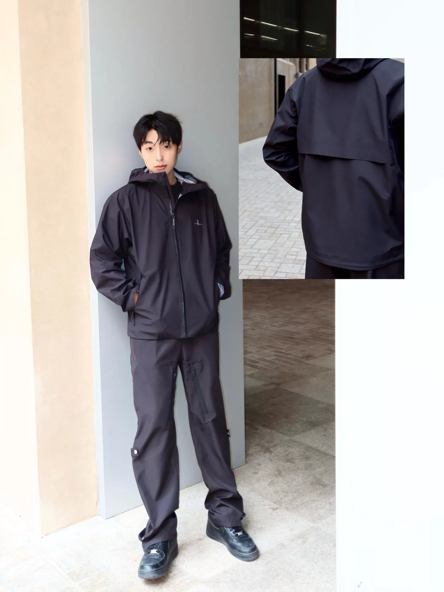비음러펀 경량 삼방 후드 하드쉘 재킷 상세 이미지 42