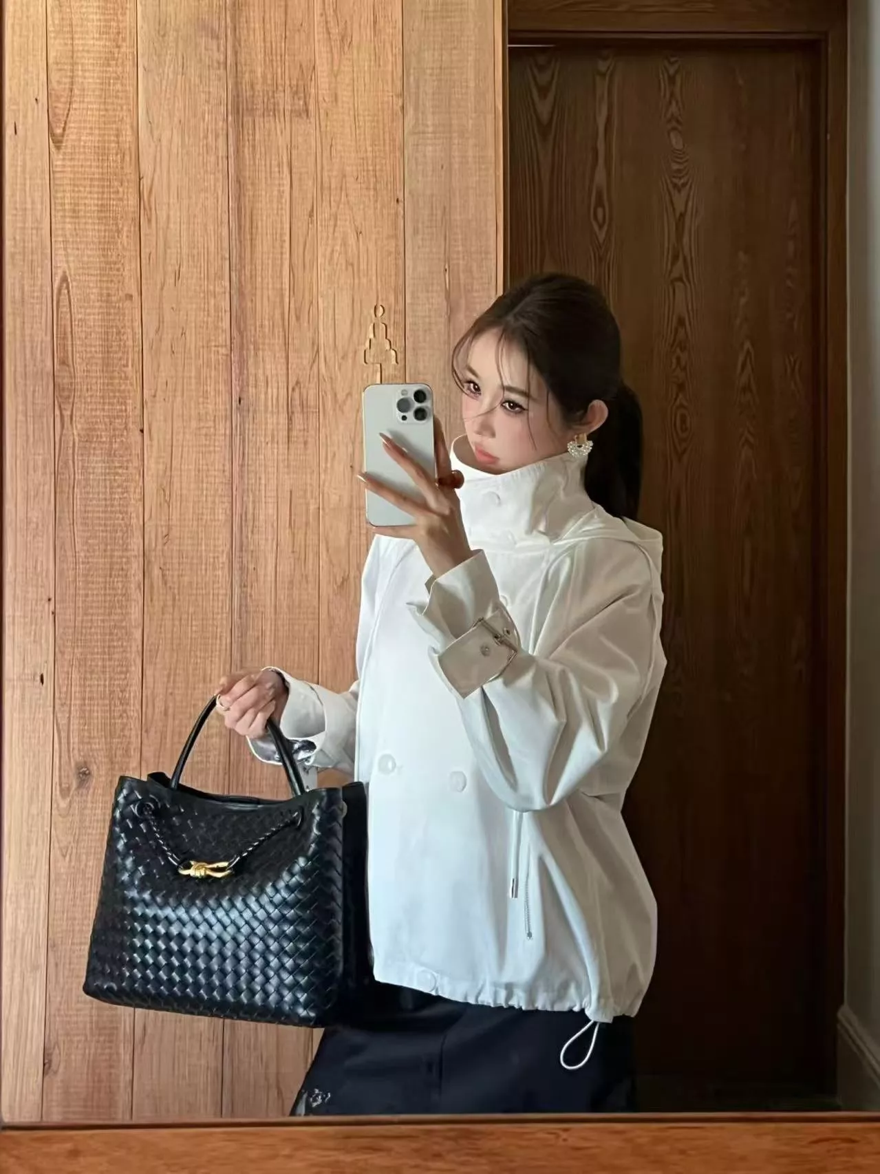 디올 더블브레스트 후드 롱슬리브 윈드 재킷 상세 이미지 21