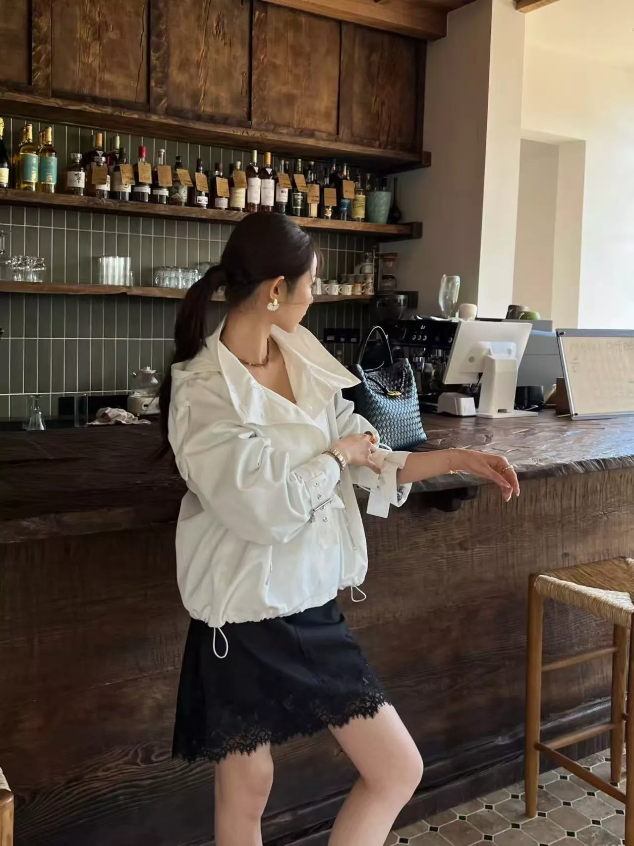 디올 더블브레스트 후드 롱슬리브 윈드 재킷 상세 이미지 20