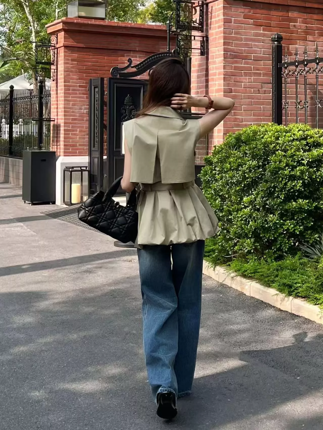 디올 더블브레스트 벨트 슬림핏 롱 조끼 상세 이미지 17