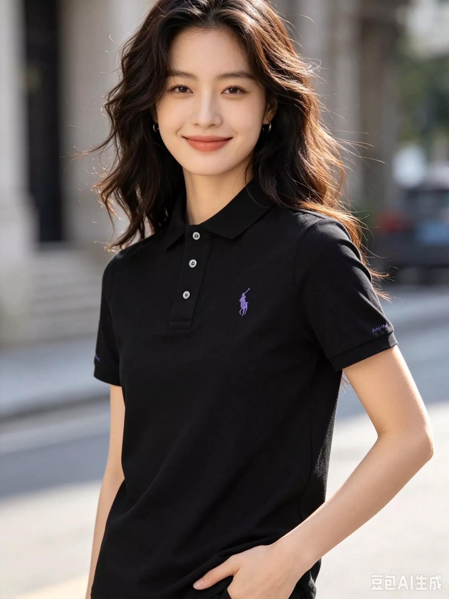 랄프로렌 퍼플라벨 자수 로고 슬림핏 반소매 폴로 셔츠 상세 이미지 15