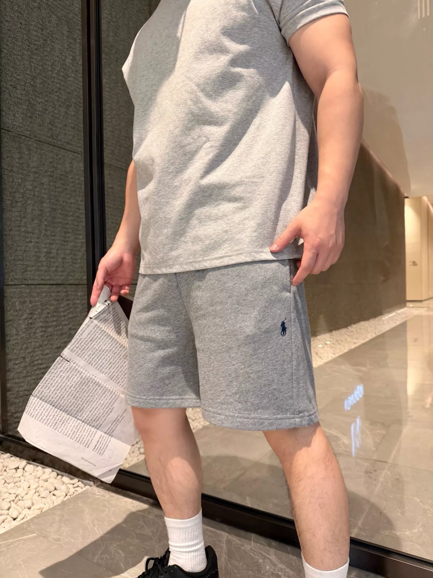 랄프로렌 포니 자수 테리 코튼 쇼트 팬츠 상세 이미지 12