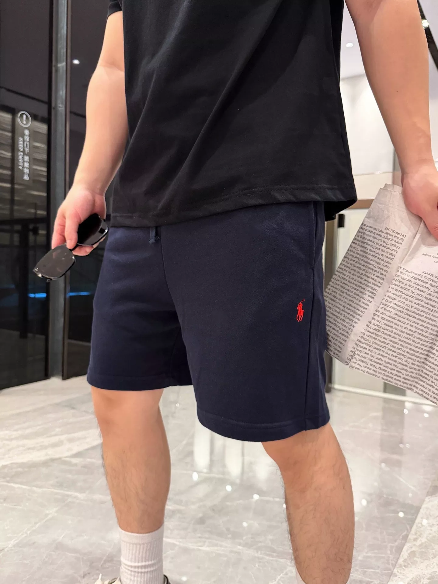 랄프로렌 포니 자수 테리 코튼 쇼트 팬츠 상세 이미지 12