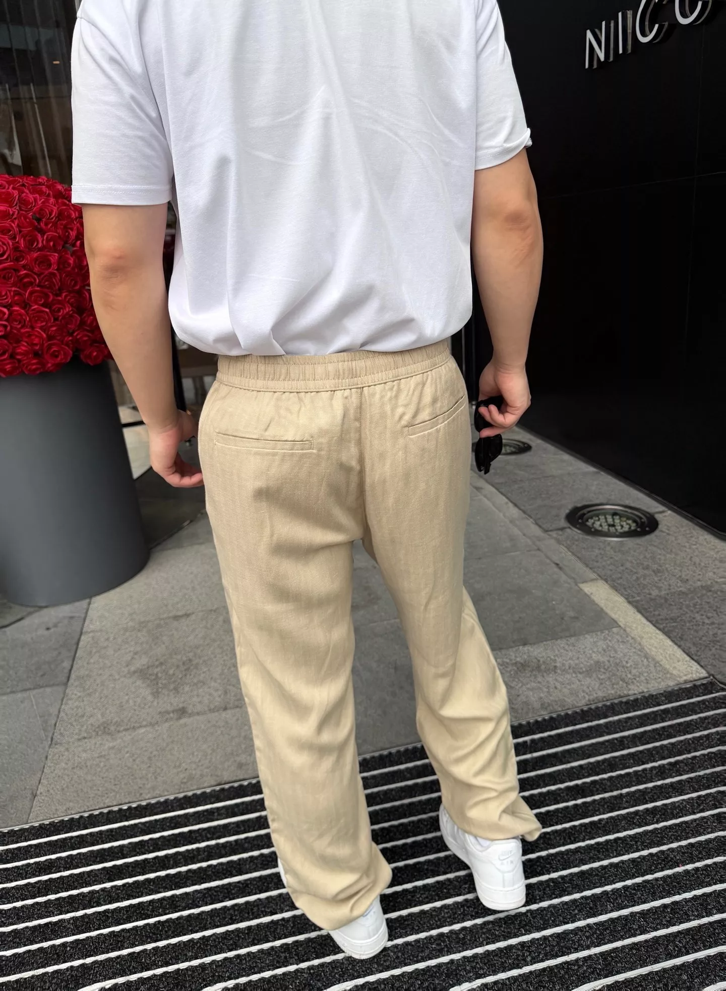 브루넬로쿠치넬리 드로스트링 헤링본 린넨 블렌드 롱 팬츠 상세 이미지 16