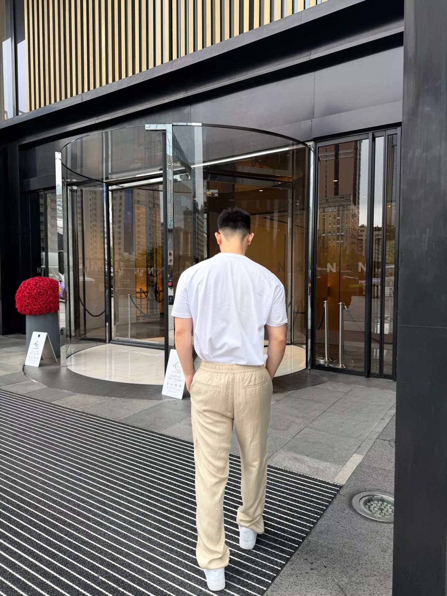 브루넬로쿠치넬리 드로스트링 헤링본 린넨 블렌드 롱 팬츠 상세 이미지 12