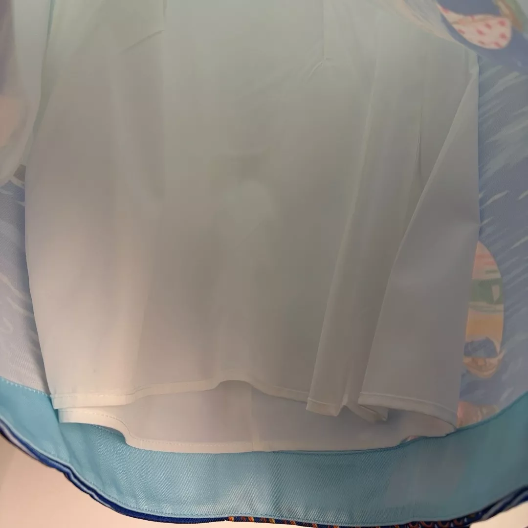 알레메 돛단배 프린트 홀터넥 백리스 민소매 원피스 상세 이미지 8