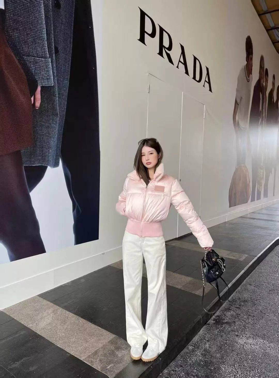 펜디 탈부착 퍼칼라 로고 패치 쇼트 패딩 재킷 상세 이미지 21