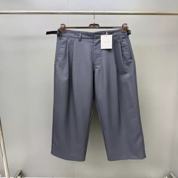 르메르 울 혼방 투턱 허리조절 와이드 슬랙스 팬츠