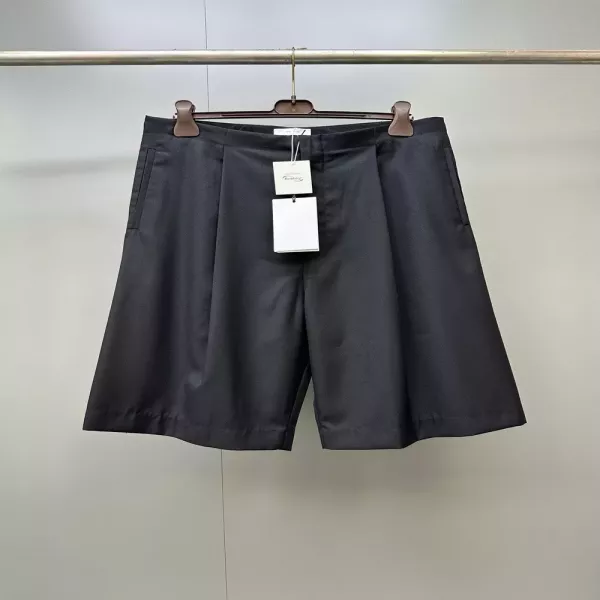 더로우 투턱 울 테일러드 하프 슬랙스