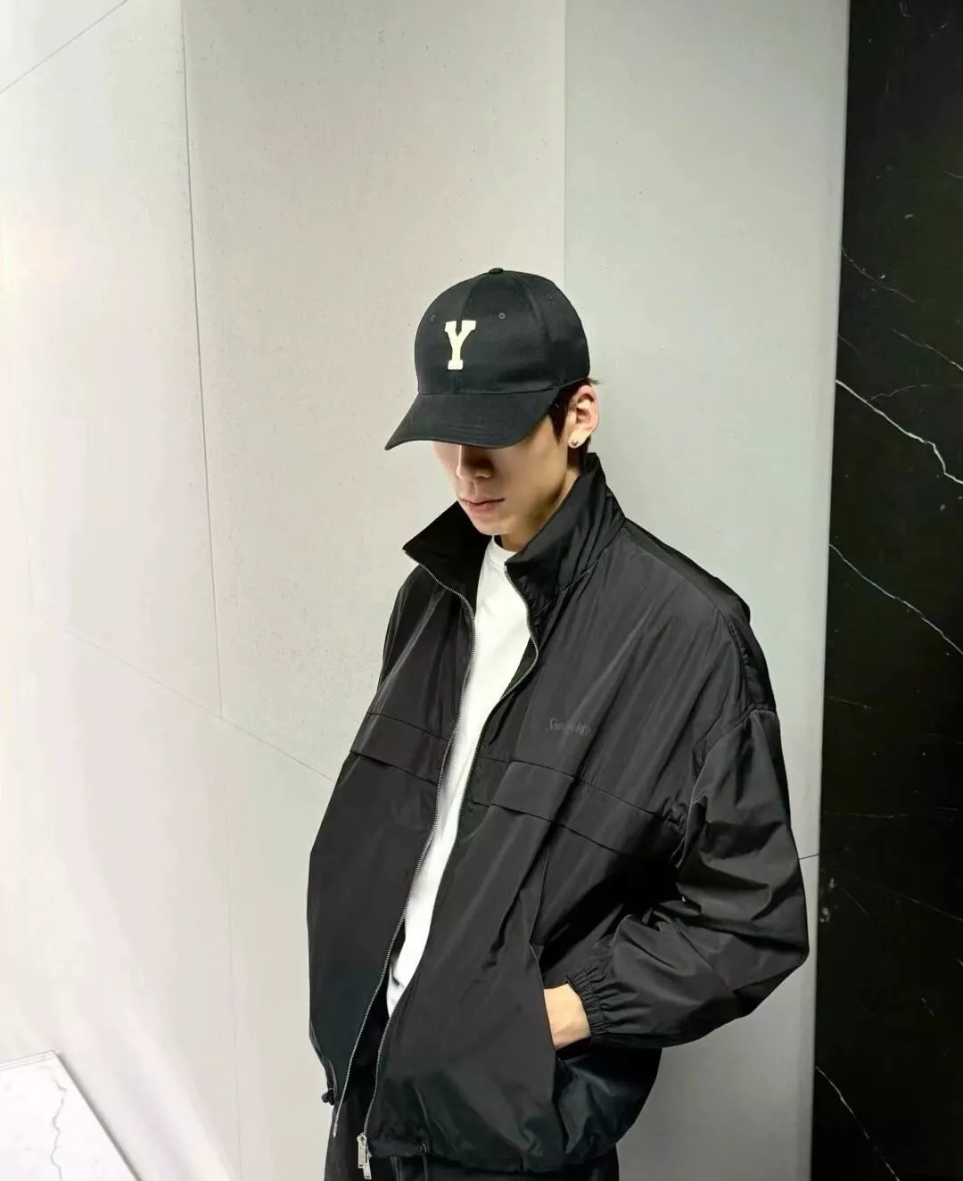 입생로랑 울 혼방 집업 블루종 재킷 상세 이미지 21