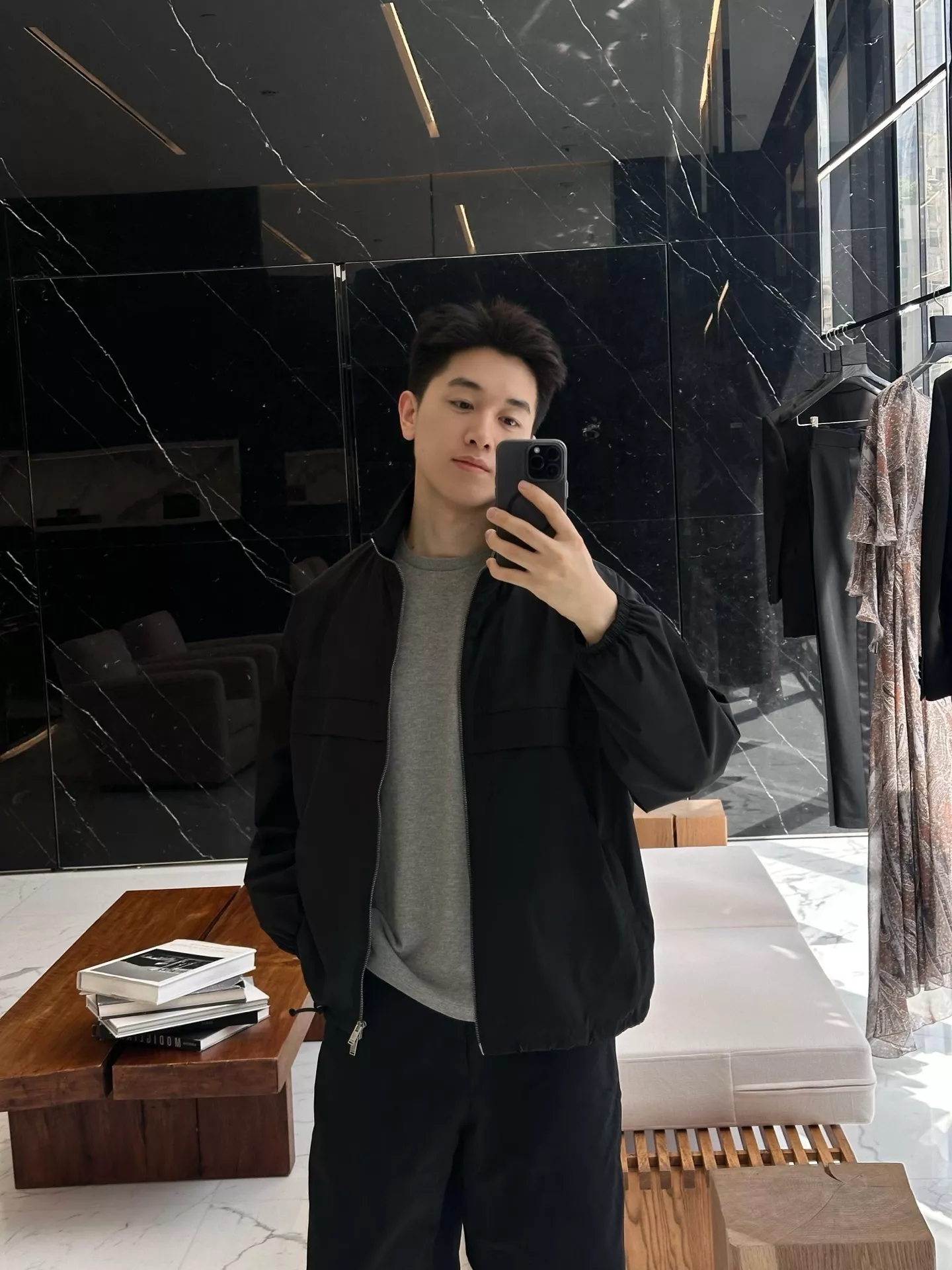 입생로랑 울 혼방 집업 블루종 재킷 상세 이미지 26