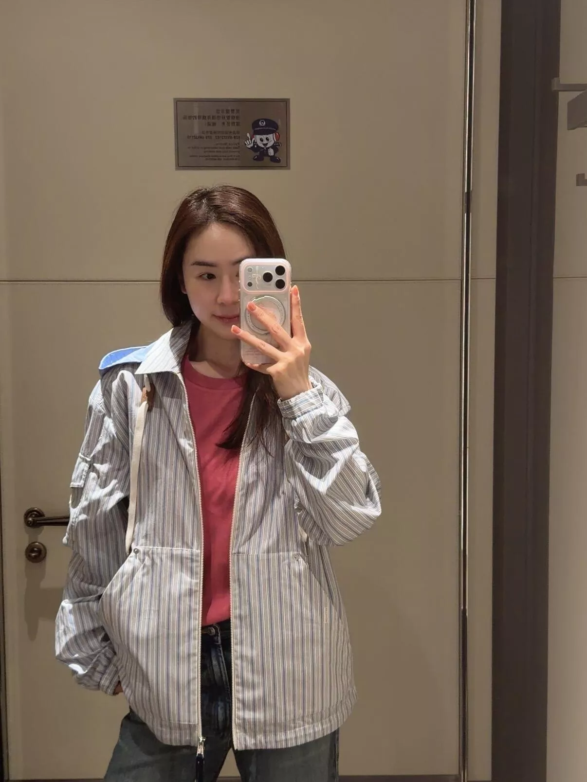 에르메스 스트라이프 후드 셔츠 재킷 상세 이미지 33